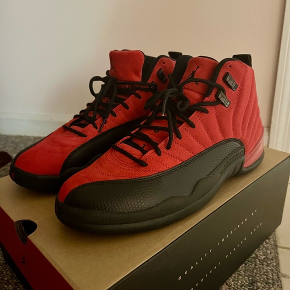 Air Jordan 12 Retro, VARSITY RED/BLACK, Men’s US size 10 NEVER WORN. BRAND NEW. - Picture 3 of 7
